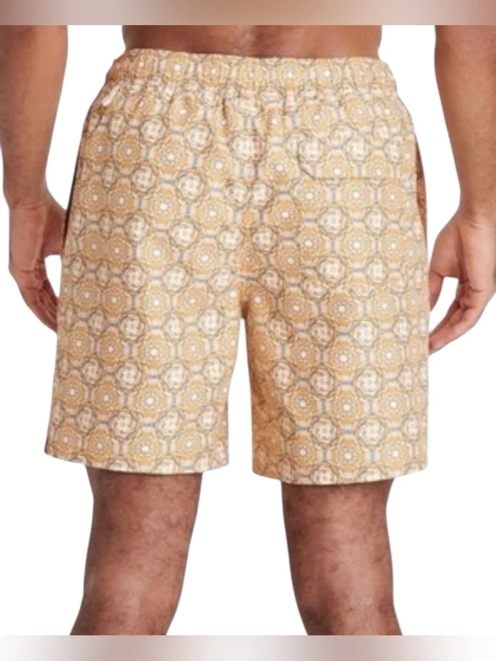 Goodfellow 7” Swim Trunks With Liner NWT Gold Medallion